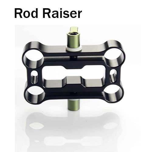 free shipping+Rod Raiser to raise a second set of 15mm rods on DSLR Shoulder rig+cheapest wholesale