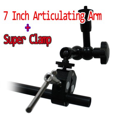 free shipping+Articulating Magic Arm 7 Inch & Coollcd Super Clamp