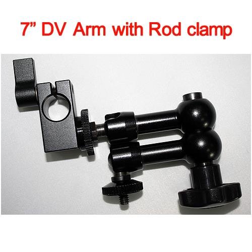 free shipping+7'' DV Articulating Magic arm w/ DSLR rig clamp rod clamp fr 5D2 7D 60D