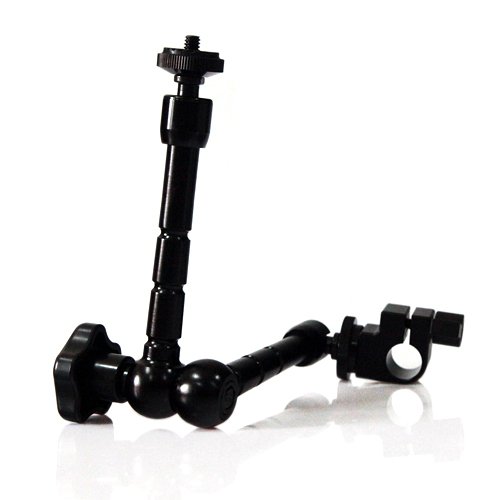 free shipping+11'' DV Articulating arm w/ DSLR rig clamp rod clamp fr 5D&7D 60D
