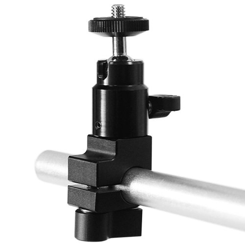 Hot Shoe ball Mount plus Single Rod grip Clamp+free shipping+cheapest wholesale