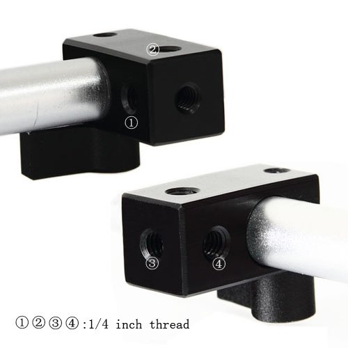free shipping+Single Rod Clamp for 15mm rod DSLR Rig+cheapest wholesale