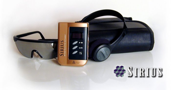 The Sirius Light and Sound Mind Machine with Blue LightFrames