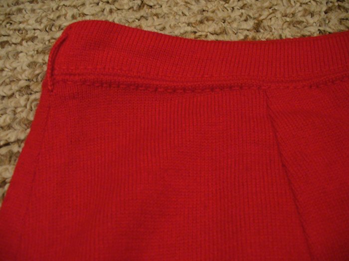 Vintage red Jantzen pencil skirt (S)