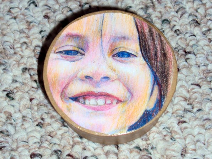 Happy Girl Custom Face Box
