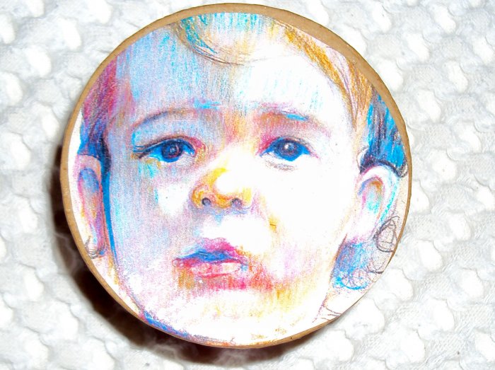 Sweet Blonde Baby Custom Face Box