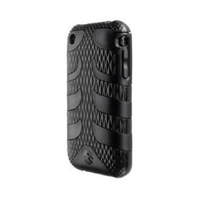 SwitchEasy Rebel Silicone Covered Crystal Case for iPhone 3G, 3G S (Serpent Black)