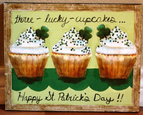 Three Lucky Cupcakes