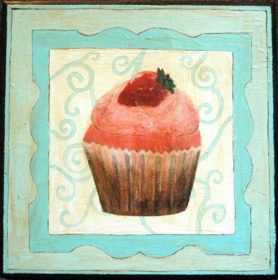 Strawberry on Blue