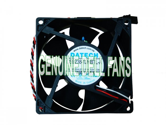 Genuine Dell Fan Dimension 8250 CPU Case Fan W0101 92x38mm Temperature Control