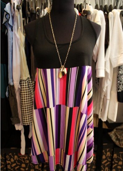 Babydoll Geometric Pattern Dress
