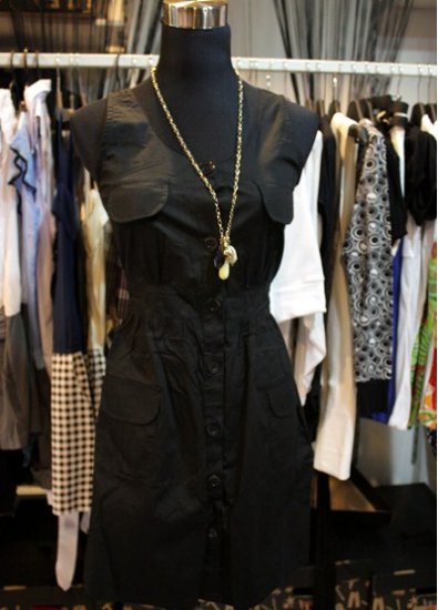Black Cargo Dress