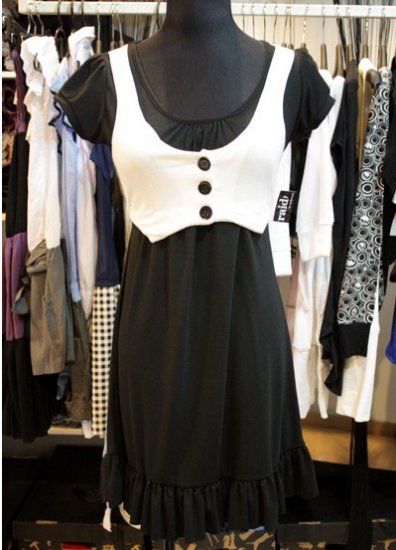 Black Jersey Vest Dress