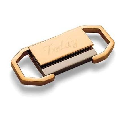 Dual Ring Brass Key Chain GC119