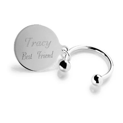 Silver Plated "Tiffany-Style" Key Chain GC198