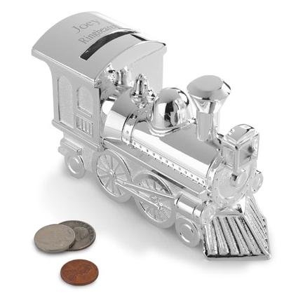 Silver Plated Train Bank GC199
