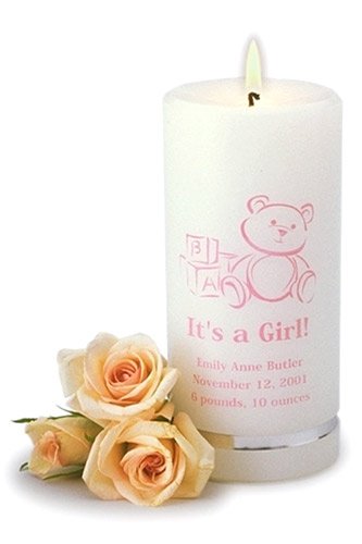 Personalized It's a Girl Candle gc322