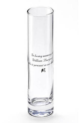 Printed Memorial Bud Vase GC327