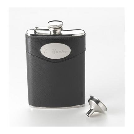 8 oz. Leather Flask GC267