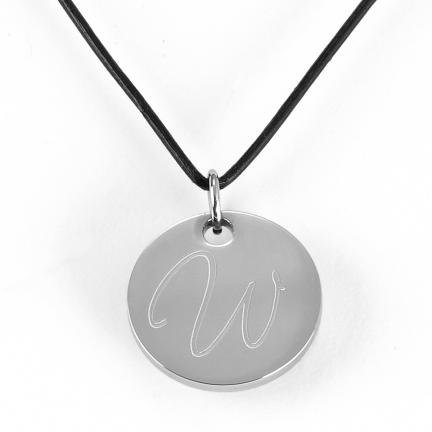 Personalized Round Pendant Necklace GC293