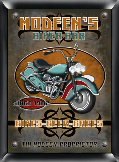 Biker Pub Sign