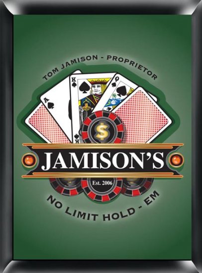 Poker pub sign