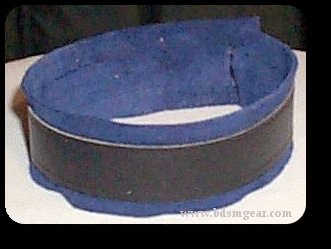 Deluxe Blue Lined Ringless Collar