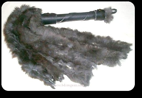 Black Rabbit Hide Flogger