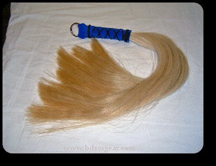 Blonde 1/2 pound Horsehair Flogger