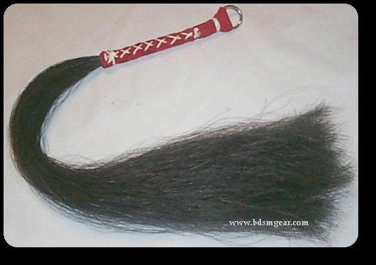 Black Small Horsehair Flogger
