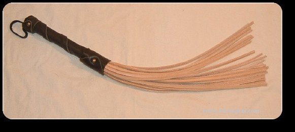 Heavy Duty Black "n" Tan Flogger