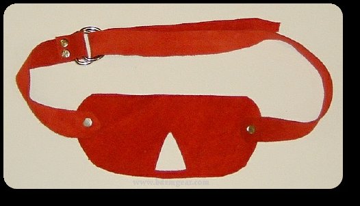 Red Suede Blindfold
