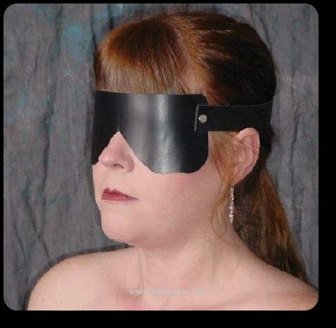 Black Leather Blindfold
