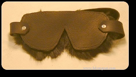 Rabbit Lined Blindfold (Black)