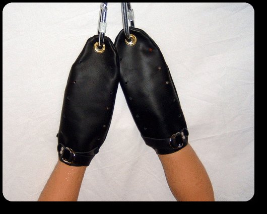 Leather Bondage Mitts