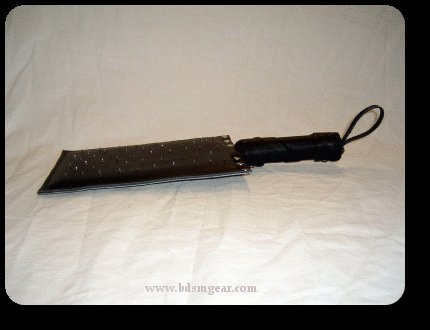 Novelty Needle and Leather Paddle