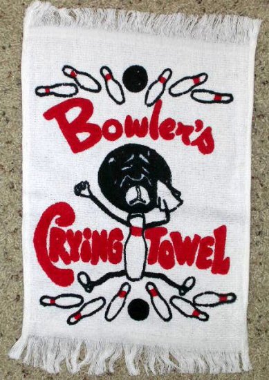 Bowling Towel Joke Gift Crying Towel Sale