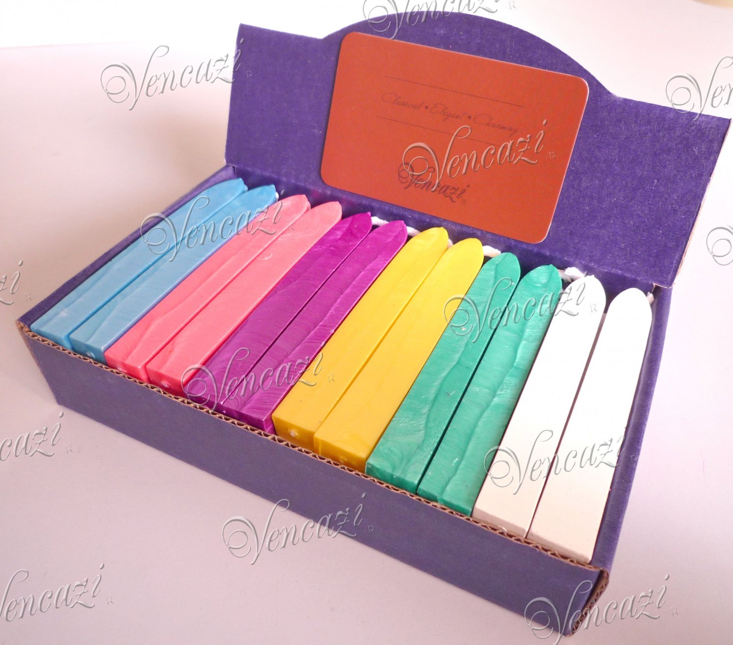 36pcs Boxed Elastic Wicked Sealing Wax - Pastel Serial (+FREE GIFT!!!)