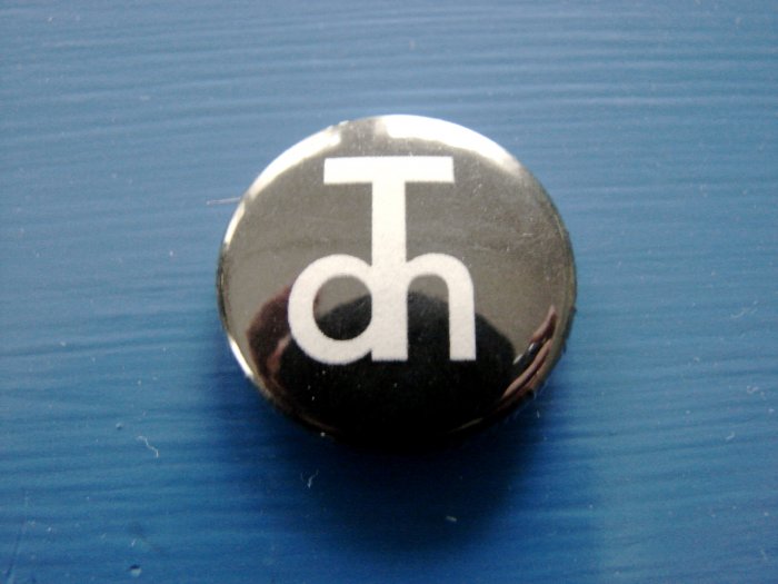 Black 1" Button