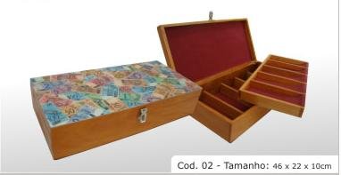 hardwood box cod 02. 18.11x8.67x3.94" (46x22x10cm)