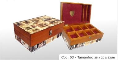 hardwood box cod 03 13.73x7.87x5.12" (35x20x13)
