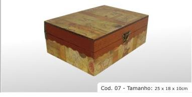 Hardwood box Cod 07 9.8x7.1x3.9" (25x18x10cm)
