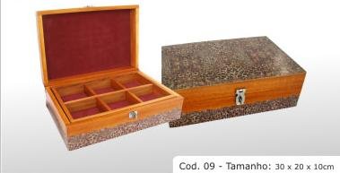 Hardwood box cod 09 11.8x7.9x3.9" (30x20x10cm)