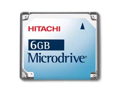Hitachi Microdrive 6GB Digital Media Hard Disk Drive