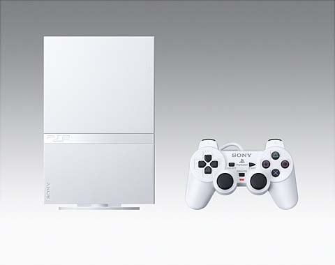 Ultra Slim "Ceramic White" Playstation 2 Video Game System