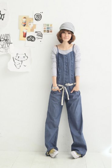 XF1211 # Japan style trousers wholesale- Blue
