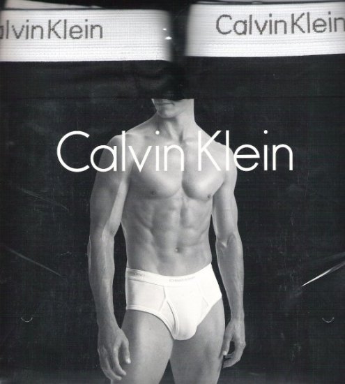 CK CALVIN KLEIN MEN'S BRIEFS Black 6pc@1pack UNDERWEAR nip 38-L, EU size 97 cm