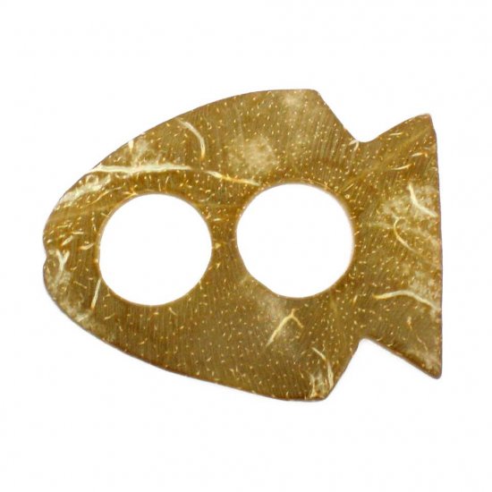 Hand Made Coconut Shell Buckle For Sarong Pareo Scarf (PB19)