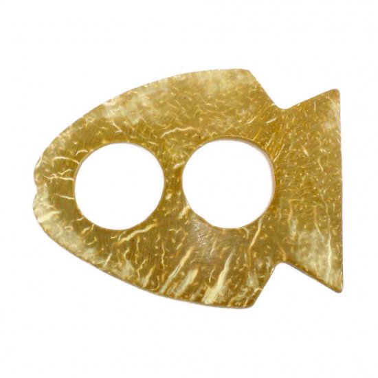 Hand Made Coconut Shell Buckle For Sarong Pareo Scarf (PB31)