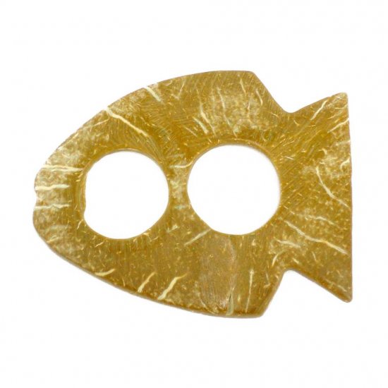 Hand Made Coconut Shell Buckle For Sarong Pareo Scarf (PB34)